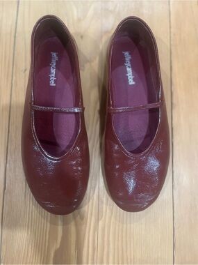 Jeffrey Campbell Mary-Jane Flats in Burgundy